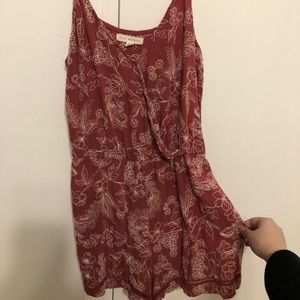EMBROIDERED SPAGHETTI STRAP ROMPER